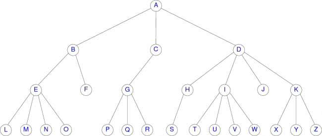 Représentation graphique d’un arbre général